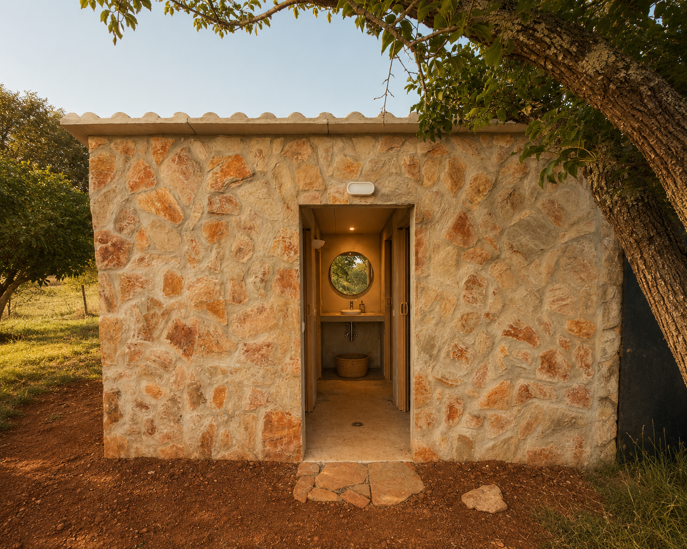 Outdoor bathroom